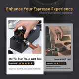 Coffee Distributor Stirrer 58MM Three-stage Design with Magnetic Powder Ring Space Sier Material Interstellar Pin