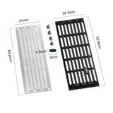 Metal Air Intake Grille Front Water Tank Cooling Net for -4 TRX4 1/10 RC Crawler Car Upgrade Parts
