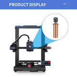 2PCS 3D Printer Extruder Copper Titanium Alloy Throat Tube for Kobra 2/Kobra Neo/Kobra Pro/Kobra Plus/Kobra 2 Max