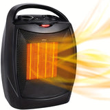 1pc Small Heater With Heating And Fan Modes 1500W EU Plug Home PTC Ceramic Heater Portable Wide Angle Air Supply Low Noise Heater, Overheat Protection Dumping Automatic Power Off Safe Portable Design, Suitable For Indoor Use, Winter Accessary