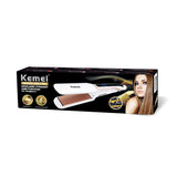 Kemei Plywood KM-1703 Ceramic Panel Constant Temperature Rapid Heat LCD Temperature LCD Display Curling Hair Straightener