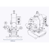 Pneumatic High-Speed Automatic Imprint Indentation Machine for Leather and Paper Stamping