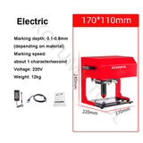 170x110mm Desktop Signage Marking hine Pneumatic Electric Car Nameplate Metal Parts Engraving Equipment Tool