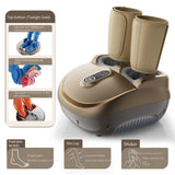 Electric Calnd Foot Massage hine Vibration Air Compression Heat Rolg Kneading Leg Beauty Massager