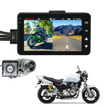 Motorcycle Dvr Driving Recorder Ip65 Waterproof Lens Intelligent Loop Recording 2.8 Inch Display Gravity-Sensor Collision Lock