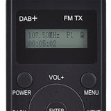 Portable DAB+ Radio with Digital Display and Built-In Battery