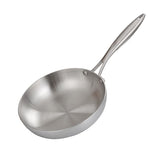 1pc, Frying Pan, 304 Stainless Steel Frying Pan, Professional Grade Pans For Cooking, Tri-Ply Fry Pan, Kitchen Gadgets