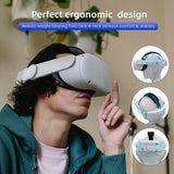 Head Compatible with Oculus 2, Meta Quest 2 Accessories Adjustable Elite Strap Replacement for VR