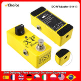 Electric Effects Pedal True Bypass DC 9V 6.35mm Input/Output Interface Guitar XP Booster Effector
