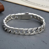 S925 Hip Hop Tank Chain Cuban Bracelet