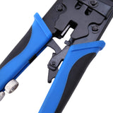 1pc Durable Coax Compression Crimper Tool BNC/RCA/F Crimp Connector RG59/58/6 Cable Wire Cutter Adjustable Crimping Plier