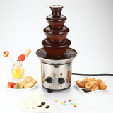 4-Tiers Electric Fountain - Fondue Pot Set for Chocolate, Candy, Ranch, Nacho Cheese