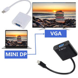 For Book Air Pro i Thunderbolt DisplayPort Display Port Mini DP To VGA Cable Adapter 1080P for HDTV Monitor