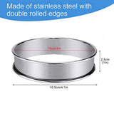 4 Inch Crumpet Rings, Set of 20 Stainless Steel Muffin Moulds Double Rolled Rings Round Tart Ring