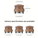 1pc, 304 Stainless Steel Solid Wood Gravity Coffee Powder Press, 3 Sizes, Adjustable Height, Professional Espresso Distributor