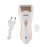 Kemei KM-3518 Portable Limiting Comb Protection Ladies Hair Trimmer Electric Shaver Epilator