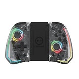 LinYuvo KS40 Transparent Style Wireless Joy-pad with 8 Color LED Switch/NS OLED,Turbo Function Controller Joystick for Lite