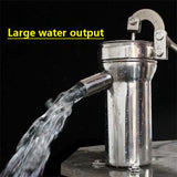 Household Manual Shaker Well Pump Water Suction Old Stainless Steel Big Head