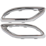 Top-1 Pair Rear Exhaust Pipe Trim Bezel Fit for Mercedes W177 a W238 E W205 C 2058852221,2058852321