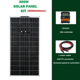 18V 300W Solar Panel Kit Charge 12V PET Flexible Solars Cells Battery Charger for Camping Car RV Mobile Phone