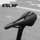 ESLNF 3D Printed Bike Carbon Saddle162g Super Light Road MTB Racing Saddles Bicycle Seat Cushion Cycg Seating Parts