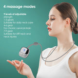 Hanging Neck Massagers Electric Rechargeable Spine Massager Mini Pulse Shoulder Cervical Massage Hot Compress with Heat