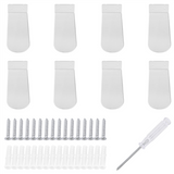 Shoe Display Wall Mount Set of 8,Clear Acrylic Floating Shees for Showcase Sneaker Collection