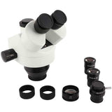 7X-45X Trinocular Microscope Lens Eyepiece Set Stereo Microscope Eyepiece Objective Lens Microscope Accessory