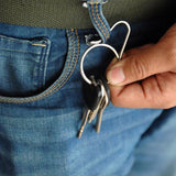Keyring Titanium Quick Release Keychain Convenient Accessory Gift Men Key Chain Holder For Bag Belt & Car