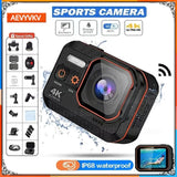 Action Camera 4K 60FPS Wifi Remote Control 30m Waterproof 170° Wide Angle Motion Camcorder Dash Cam Sport Cameras Pro