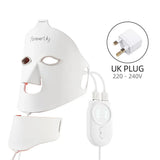 Face Neck Silicone LED 7 Colors Photon Red Light Therapy Flexible Facial Beauty Mask Skin Care Anti-Ance