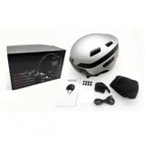 Bike Helmet Built-in Camera,Quick Release Visor By Magnetic Point,Smart Taillight with Turn Signal,Bluetooth Calg&Play
