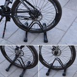 Single Bike Floor Stand Heavy Duty Parking Rack Adjustable Garage Bike Stand NEW