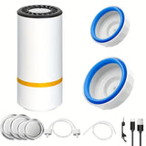 1set Electric Mason Jar Vacuum Sealer Kit -Handheld Food Vacuum Saver Can Sealer Jar Seal Pump Kit For Food Storage