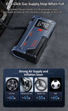 14.8V Tire Iator Portable Car Emergency Power Bank Jump Starter 10000mAh Air Pump Battery Booster Device Up to 4.0L Gas