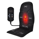 Electric Heating Vibration Waist Massager for Chair Office Lumbar Neck Cushion Shoulder Back Massage Mat Home Car Use