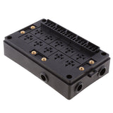 Top-10X Relay Socket Black Box 18 Way Blade Fuse Holder Car Insurance For Automotive Marine
