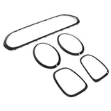 Headlight Taillight Cover Anti Scratch Red Grille Surround Trim Simple Installation for Car Accessories