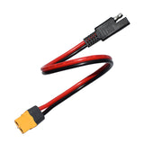 30cm to XT60 Connector 14AWG Cable with SAE Reverse Adapter for Portable Power Station & Solar Generator