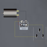 220V 350W 400-7000RPM DIY High Speed Bead Lathe Electric Grinder Bench Drill Set Speed Controller With DC Permanent Magnet Motor
