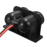 Top-3X Cigarette Lighter Socket 12V Waterproof Dual Power Plug Outlet With Wire For Car Motorcycle Scooter Boat ATV Rv