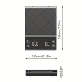 1pc 3kg/0.1g Automatic Electronic Weight Measuring Small Smart High Accuracy Coffee Scale Digital