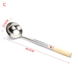 Stainless Steel Long Handle Ladle Spoon Big Soup Ladle Cooking Tool Soup Spoon Chef Cooking Kitchen Utensil