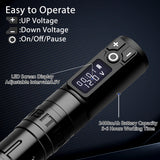 2023 Hot SaleAmbition Wireless 2400mAh LithiumBattery Tattoo Machine Pen Coreless Motor Direct Drive Fast Charge for Body Artist