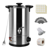 10L Electric with Spout 30-110 ℃ Furnace Wax Melter Stainless Steel Large Melting Pot Commerical