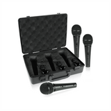 BEHRINGER XM1800S 3 Dynamic Cardioid Vocal and Instrument Microphones for excellent studio and live performance