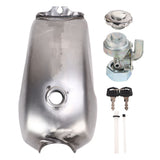 Motorcycle Gas Tank Sporty Look Bare Metal Retro Design Impact Resistance High Hardness Iron Fuel Petrol Tank for Motorbike