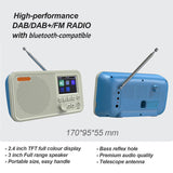Full Color Display Digital Radio High-Performance DAB Radios Professional Receiver Bluetooth-compatible SD Card Player