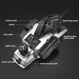 220V Electric Planer Wood Cutter Electric Saw Carpenter's Plane Portable Planer with 82mm Planing Width 2mm Planing Depth