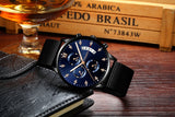 Men's Waterproof Luminous Multi-functional Diamond Quartz Watch